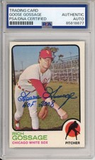 1973 Topps Rich Goose Gossage Signed Rookie RC Card PSA DNA COA Autograph HOF