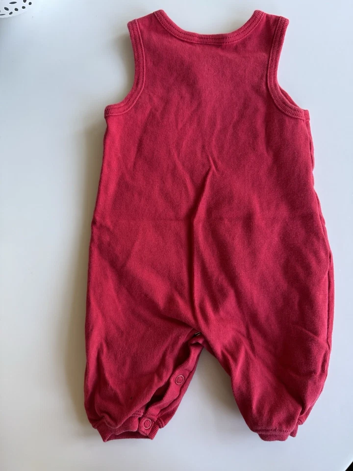 Body Carter’s Vintage 0-3m Rojo con Costuras y Detalles "Bugs On The Go" Foto 3 de 4