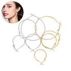 64pcs Circle Hoop Earrings: Open Beading Hoops - Round Earrings For Women - Diy