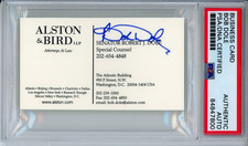 SENATOR BOB DOLE SIGNED BUSINESS CARD PSA DNA AUTOGRAPH PRESIDENT CONTENDER RIP!