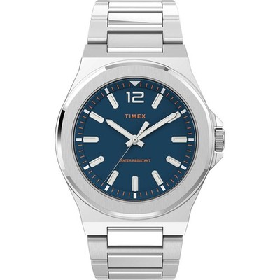 Herrenuhr TIMEX ESSEX TW2V02000 Stahlarmband blau