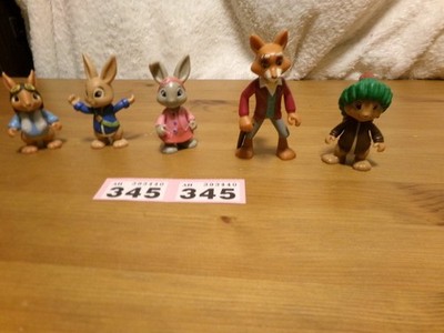Peter Rabbit Figures - Benjamin Bunny Lily Bobtail Mr Todd Fox