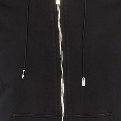 Dior Homme Black Bee Embroidered Cotton Atelier Logo Trim Zip Up