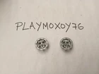 PLAYMOBIL. PLAYMOXOY76 STORE. LOT OF TWO GREY CAR WHEEL HUBCAPS.