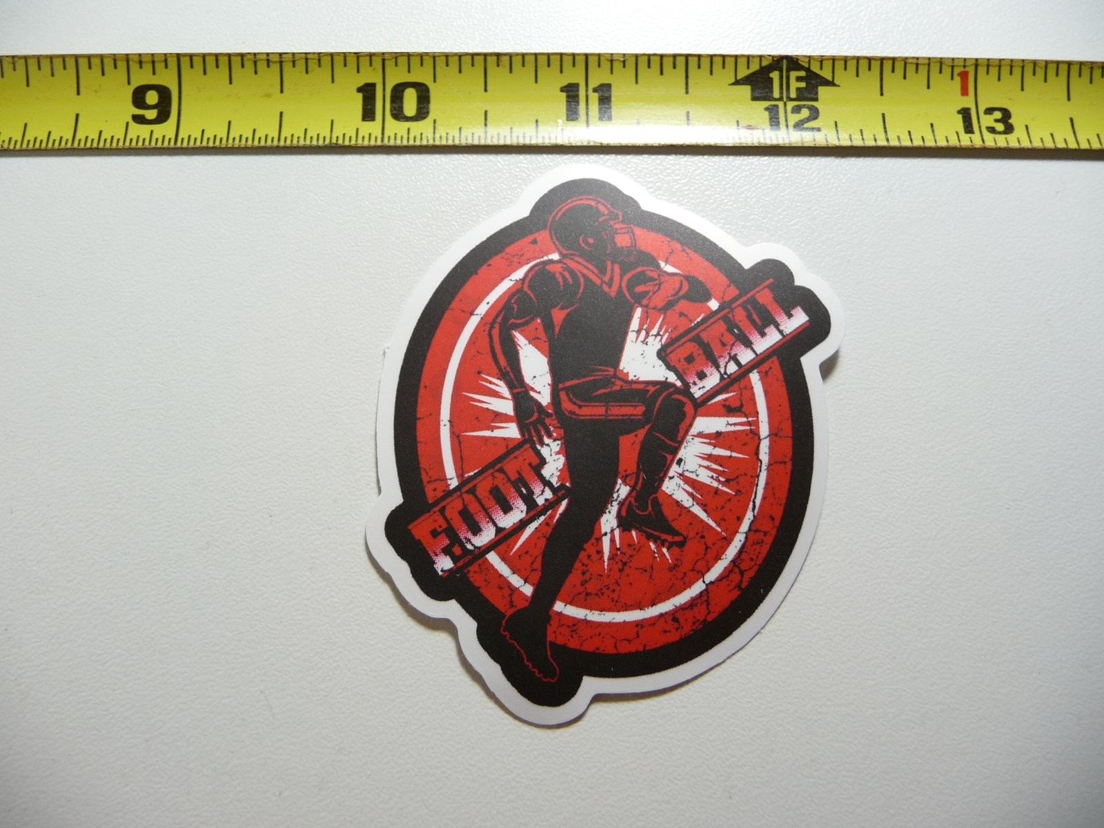 Football Player Running Decal Sticker for Sports & Athletic Games