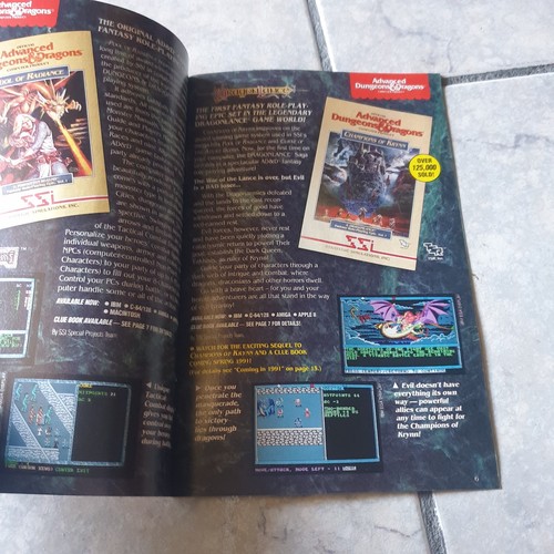 1991 Strategic Simulations Inc SSI Catalogo RPG 1991 - Afbeelding 3 van 5