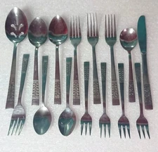 Rogers Stanley Roberts Casa Vista Flatware Lot 15 Pc