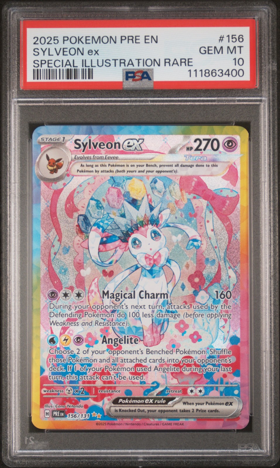 Sylveon ex 2025 Scarlet & Violet: Prismatic Evolutions #156 Sylveon ex 2025 Scarlet & Violet: Prismatic Evolutions #156
