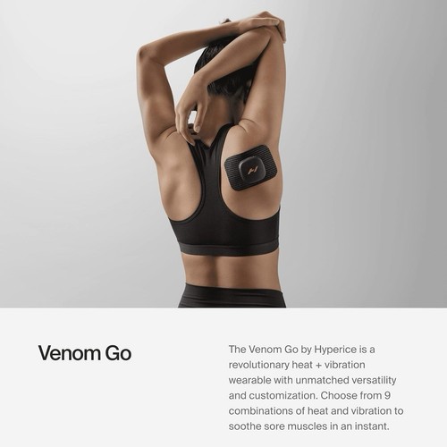 Dispositivo de terapia de vibración térmica Hyperice Venom Go y paquete de recargas de almohadillas NUEVO sellado - Imagen 3 de 9