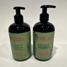 Mielle Organics Rosemary Mint Strengthening Shampoo and Conditioner 12 Ounces