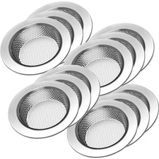 12 Pack Stainless Steel Universal Kitchen Sink Strainer for Draining Vegetables