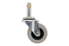  9790 2-Inch Swivel Stem Caster, Rubber Wheel, 7/16-Inch Stem Diameter, 125-lb 