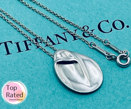 Tiffany & Co. Elsa Peretti Madonna Pendant & Necklace Sterling Silver 925 Used