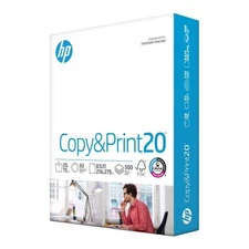 HP Printer Paper 8.5 x 11 Paper Copy &Print 20 lb 1 Ream Case - 500 Sheets