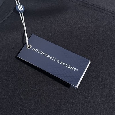 Holderness & Bourne Solid Black Betts Golf Pullover Men's Size Large L NEW