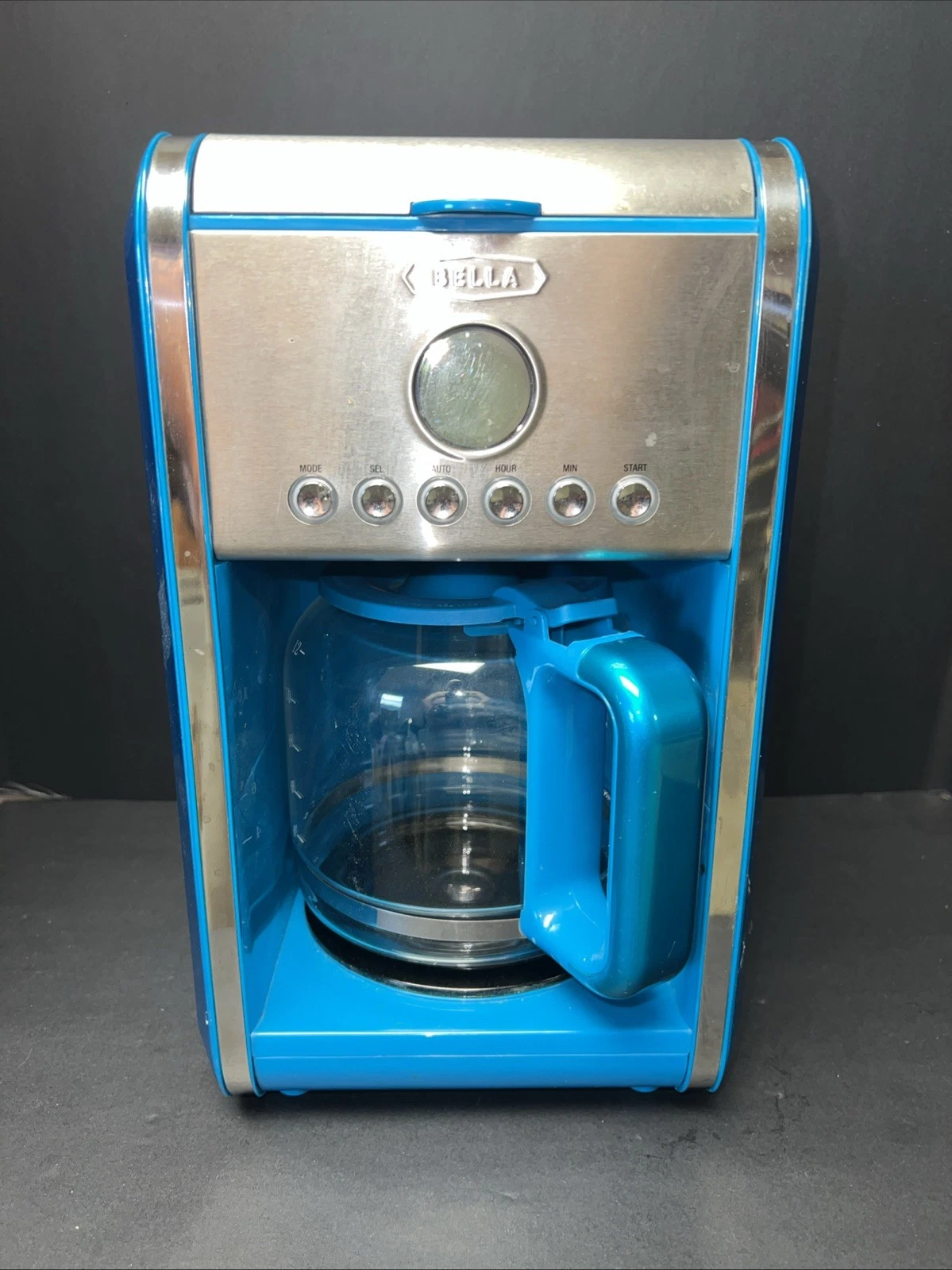 Rare BELLA Linea Collection 12-Cup Programmable Coffee Maker (Blue)