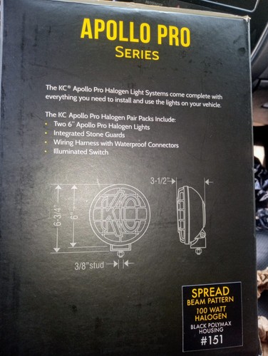 Kc Apollo Pro Series Lights 100w - Picture 2 of 5