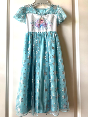 Disney Frozen Princess Elsa Play Dress Size 4T Blue / Silver Short Sleeves | eBay Disney Frozen Princess Elsa Play Dress Size 4T Blue / Silver Short Sleeves | eBay