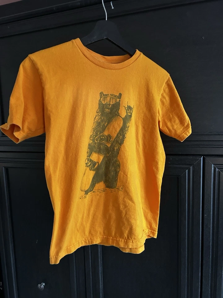 Camiseta Quiksilver Vintage Años 90 Y2K Surf Niños Niños Naranja Niños Talla Grande Foto 4 de 4
