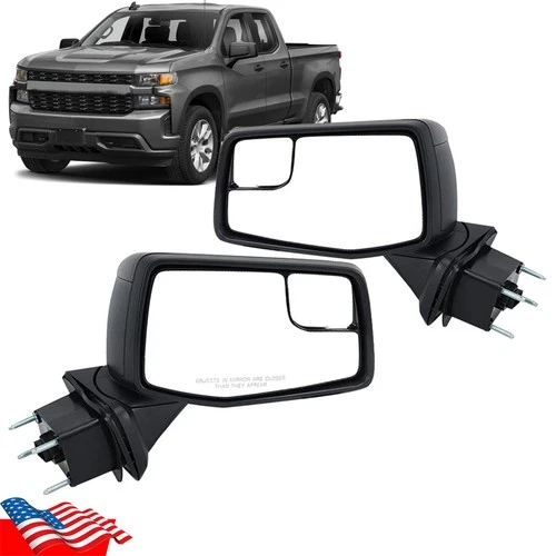 For Chevy Silverado Sierra 2019-2022 2023 Right & Left Side Mirror Power Heated