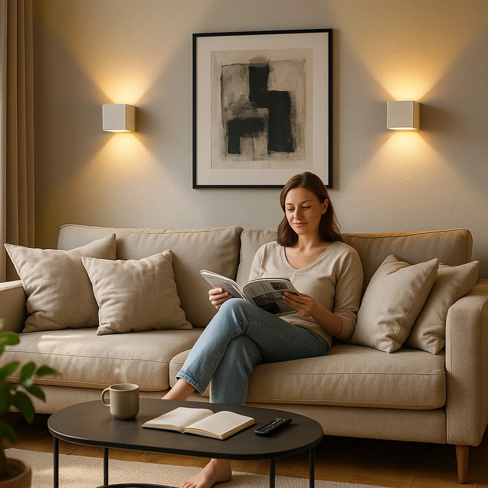 LED Wandleuchte EPITA Up Down Wandstrahler Wandlampe mit G9 dimmbar warmweiß  - Bild 2 von 4