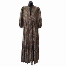 byTimo Floral Maxi Dress Boho Cottagecore Puf...