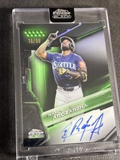 2026 Topps Chrome Black Randy Arozarena  Auto Mariners Green Refractor/99