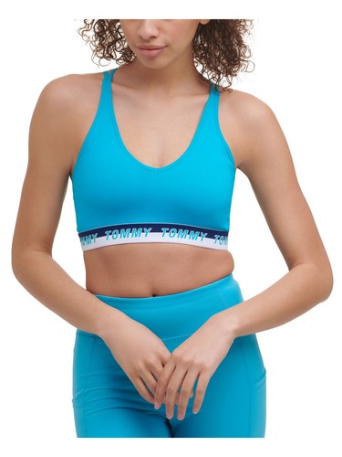 TOMMY HILFIGER SPORT Intimates Aqua Low Impact Sports Bra XS - Picture 5 of 8