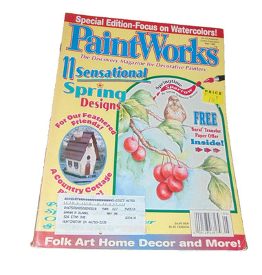 Vintage Paint Works Magazine Spring Decorative Painters Folk Art NO TRANSFER PAP