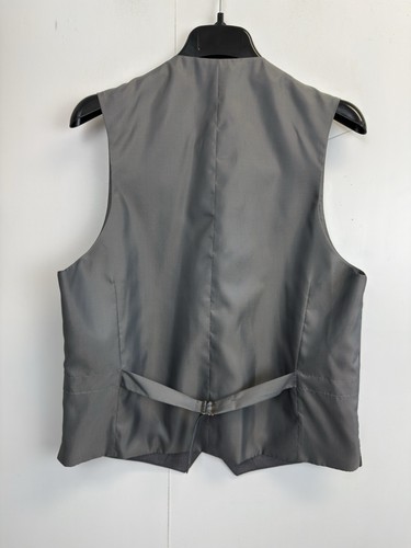 Pronto Uomo Suit Mens 42R Grey 36X31 2 Button Blazer Vest Pants 3 Piece Set - Picture 16 of 23