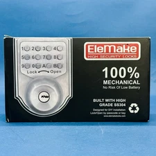 EleMake Deadbolt Lock High Security Mechanical Keyless  Model# AX-MKD001