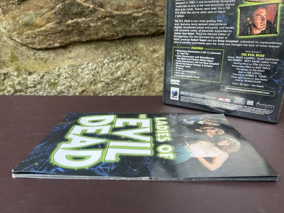 Sam Raimi's The EVIL DEAD Anchor Bay THX-DVD w 18 Page Booklet Insert OOP Horror - Image 3 of 3