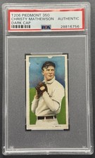 1909-11 T206 Piedmont 350 Christy Mathewson Dark Cap PSA Authentic Centered