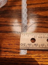 31 1/2yd. White 3/8" Flat Lace 3/8" Wide