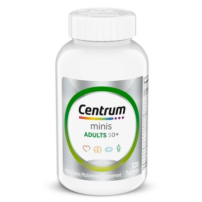 Centrum Minis Silver Multivitamin for Adults 50 Plus, 320 Count (Pack of 1) 