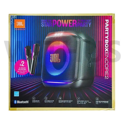 JBL PARTYBOX ENCORE 2 Portable Bluetooth Party Speaker w/Wireless Microphone 2p_ - Picture 2 of 3