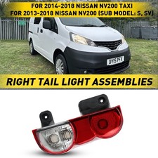 Right Side Tail Light Lamp Housing For 2013-2017 Nissan Nv200 Clear Red Lens Right Side Tail Light Lamp Housing For 2013-2017 Nissan Nv200 Clear Red Lens