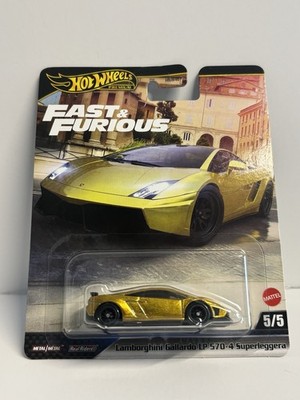 Hot Wheels Fast & Furious Lamborghini Gallardo Gold Black Diecast