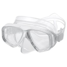 Swim Goggles with Nose Cover Diving Mask Snorkel Dive Goggles White