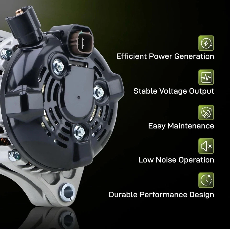 Alternador Compatible con Acura MDX 2003-2009 3.5L 3.7L, 2005-2008 RL Foto 4 de 4