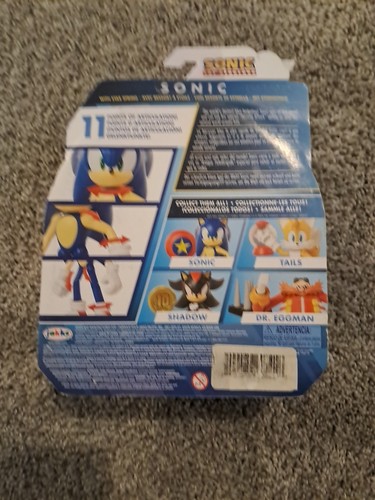 Sonic The Hedgehog: Sonic 4.5" Articulated Figure w/1-up (2022, Jakks Pacific) - Picture 10 of 10