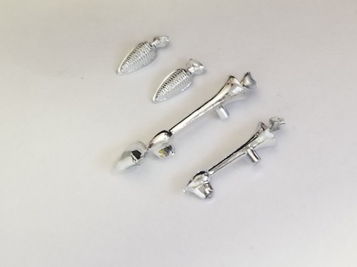 AIR HORNS & CAB MARKER LIGHTS from 1953 Ford F100 AMT 1:25 Model Kit 53 - Picture 3 of 9