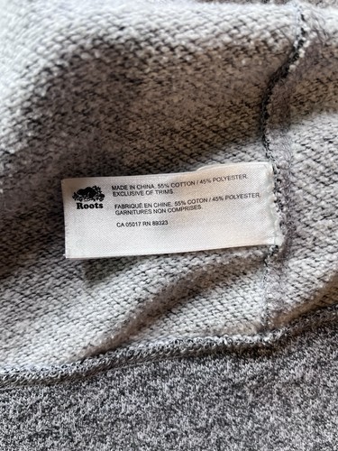 Roots Kids Canada Full Zip Hoodie Size XXL 13-14 Years Old Gray - Picture 6 of 10