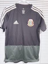 ADIDAS MEXICO PRE-MATCH JERSEY SIZES L 2018 BLACK- DARK GREEN COLOR CF0511