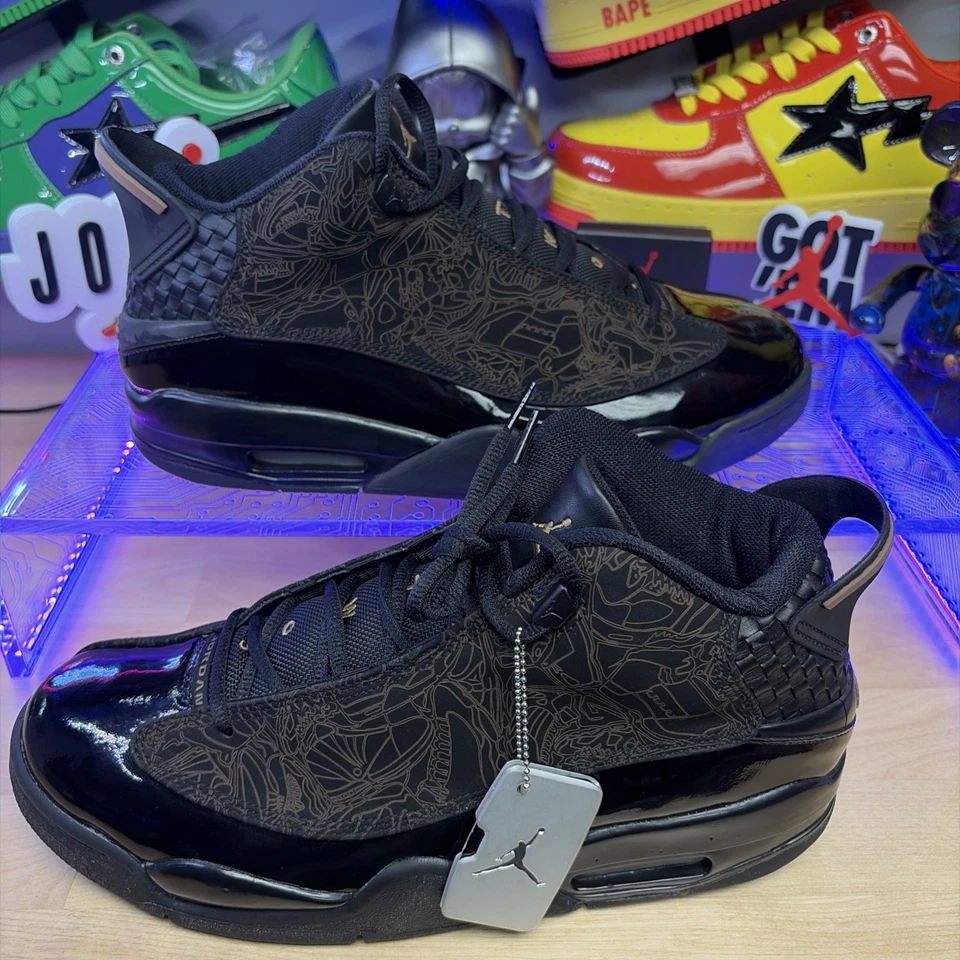 Laser preto acastanhado tamanho 11,5 - Air Jordan Dub-Zero. Veja a descrição. - Imagem 2 de 4
