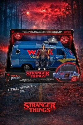 NEW 2025 Stranger Things Season 5 WSQK The Squawk Van Playset + Steve Figure