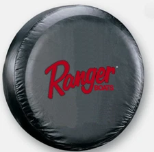 Ranger Boats Red 14" Spare Tire Cover - Made in USA - Fade Proof, Drain Slit 14"