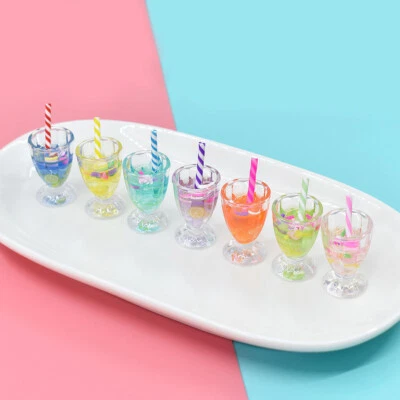 7 St. Maßstab 1:6 Puppenhaus Miniatur Baraccessoires Getränkedeko Küche Deko - Bild 1 von 4