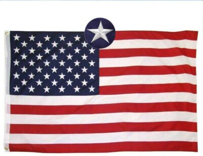 5x8 ft American Flag US Flag Brass Flag with Grommet Embroidered UV Fade resist