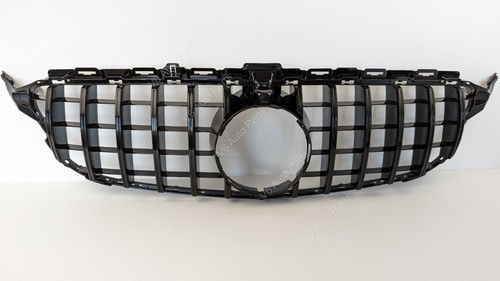 Rejilla negra con brillo parachoques delantero para Mercedes Clase C W205 C300de 2014-18 - Imagen 8 de 18